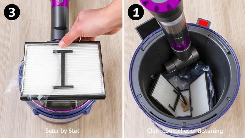 Уход за пылесосом Dyson: чистка фильтров и контейнера. Пошаговая чистка контейнера